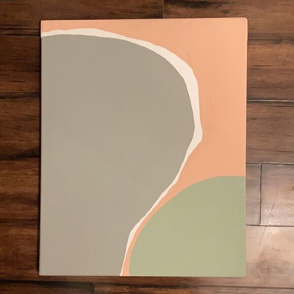 Original Artwork I Abstract Acrylic Painting 16"x 20" Minimalistic Design - Picture 6 of 6